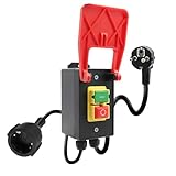 250V 16A Einphasige Ein Ausschalter AYWHP Nullspannungsschalter mit Steckdose,Notausschalter,steckdose schalter,Maschinenschalter zum Schnellen Ausschalten von Frästisch、Anderen Elektrischen Geräten