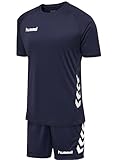 hummel Herren Ensemble Promo Set Trainingsanzug, Marineblau, 2XL