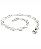 Beate Stohr - Armband Silber 925, Länge bis 19cm mit Karabinerverschluss, individuell einstellbares Armband für Charms, Bettelarmband