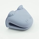 FEATUR Hitzebeständige Handschuhe, Ofenhandschuhe mit, 2-teilige Cartoon-Silikon-beständige Küchen-Grillhandschuhe, Ofenhandschuh-Clip (Farbe: B Größe (Farbe: A Größe (Farbe: A, Größe (Farbe: C, Größe