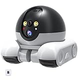 Aiworthy Home Security Kamera Roboter, Zwei-Wege-Gespräch Nachtsicht, 1080p Videoaufzeichnung,Bewegungserkennung，Mobile Haustier Kamera mit app,für Hunde und Katzen verwendet Werden (128GB)