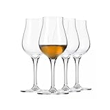 Krosno Brandy Cognac Snifter Gläser Rum Verkostung Geschenk-Set | Set von 4 | 110 ML | AVANTE GARDE Kollektion | | Perfekt für Zuhause, Restaurants und Küche Set | Spülmaschinenfest Whiskey Glas