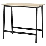 ProTuning MITTZON Konferenztisch, Birkenfurnier/Schwarz, 120 x 68 x 105 cm