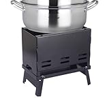 Tragbarer Holzkohlengrill,Klappbarer Abnehmbarer BBQ Grill | Holzkohlengrill Mit Tragegriff,Für Garten Picknick Outdoor Kochen Party Camping Urlaub