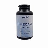 yabis® - Omega-3 EPA+DHA Softgelkapseln aus Lachsöl, 120 Softgelkapseln je 1000 mg, hoher Gehalt an EPA & DHA, hochreines Fischöl