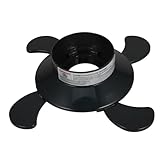 iplusmile Gasflaschensockel -Tankständer Propanflasche Propanbrenner Faltbare Gasflaschenbasis Gasflaschenstütze Feste Halterung für die Gasflasche Tanksockel aus Kunststoff Abs Black