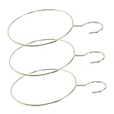 Alipis 3 Stück Goldene Nordische Design Halterung für Krawatten Gürtel und Schals Organisator für Kleiderschrankaccessoires Platzsparend und Robust