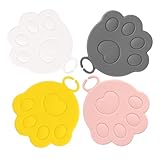 ZUNOXAZ 4 Stück Frischhaltefolie aus Silikon Hund Deckeldeckel für Bierdosen kann stopfen Silikondeckel für Kätzchenfutterdosen Deckel für Tiernahrungsdosen wiederverwendbar Soda Kieselgel