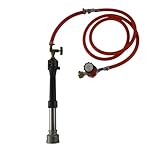 Luftdrossel für Schmiede Gasofen Gasesse Schmiedeofen Hufschmiede Messermacher Metallschmiede Metallschmelzofen, Butan, Propan, LPG, Gas Burner with regulator Schwarz