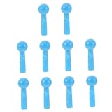 KOMBIUDA 10 Stück Teiliges Regenschirmschwanzperlen Kunststoff Reparatur Zubehör Ergonomisch Geformt für Sicheren Halt Passend für Klapp und Langgriff Regenschirme Niedliche Blaue Endkappen