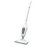 Black+Decker 1.300W Dampfbesen Steam Mop FSM13E1 (Dampfreiniger für hygienische, gründliche Sauberkeit, abnehmbarer Stiel & Reinigungsfuß, einfache Bedienbarkeit, inkl. 1 Mikrofaser-Pad)