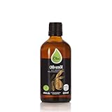 Olini Olivenöl mit hohem Polyphenolgehalt 100 ml - Natives Extra Virgin - 650 mg/kg Polyphenole Enthält - Vitamin E - Kaltgepresst & Ungefilterte - 100% Italienisches - Geerntet am Tag der Ernte