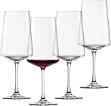 SCHOTT ZWIESEL Rotweinglas MioVino (4er-Set), moderne Weingläser für Rotwein,spülmaschinenfeste Tritan-Kristallgläser, Made in Germany (Art.-Nr. 124051)
