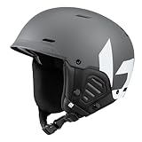 bollé - MUTE Grey White Matte L 59-62cm, Skihelm, Medium, Unisex Erwachsene