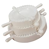 Ravioliformer Set, Empanada Pierogi Maker, Ausstecher 3-tlg., Ø 6,5/7.5/9.5cm, Kunststoff, Weiß, Teigform, Formen für Teigtaschen Weiß