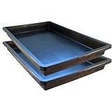 UDOPEA Profi Kunststoff Wanne flach (60 x 40 x 6,5 cm) - Pflanzschale, Wasserwanne ohne Bodenlöcher - Ideal für Pflanzen, Anzuchten, Garten