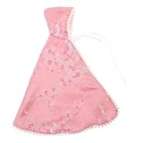 MOLUCKFU Miniaturpuppenumhang Mittelalterlich Puppenkleidung Prinzessinnenstil Austauschbares Retro Puppenzubehör für 30cm Modepuppen Rosa