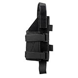 Pistolenholster, Flexibles Bund Pistolenhalfter mit Klettverschluss, Abnehmbaren Riemen, Molle Waffenholster Handfeuerwaffentasche für Weste, Gürteltasche