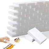 XoeLLe Schmutzradierer 100 Stück Schwamm Putzschwamm Schwämme Waschbar zum Wiederverwenden Mit Mikrofaser Mit 2 Leistungsstarke Seiten,für Gründliche Reinigung Bei Hartnäckigem Schmutz Haarbürste