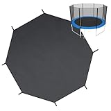 Wasserdichte Trampolin-Abdeckung, UV-Schutz, passend für 240 cm, 300 cm, 360 cm, 430 cm, langlebiges Outdoor-Zubehör, witterungsbeständig, erhöht die Langlebigkeit, einfach zu installieren