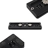 Ausi 150 mm Schnellwechselplatte für Kamerastativkopf, Kugelkopfhalterung, Aluminium-Schraubenadapter, leicht, tragbar, mit rutschfester Unterlage