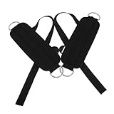 Gatuida Verstellbare Knöchelriemen für Taekwondo Beintraining Kraftsteigerung Komfortabler Sitz Geeignet für Training und Wettkampf Schwarze Fußmanschetten zur Kraftübung