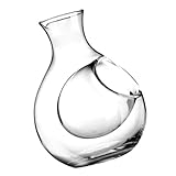 ULTECHNOVO Eiswein Dekanter Spender Wein Dekantieren Weinbelüfter Und Dekanter Bierkühler Getränkeverteiler Dekanter Trinken Whiskykaraffe Für Bar Weinflasche Weinkaraffe Glas Transparent