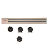 Modulare 8000-W-Hochleistungs-Stromschienensteckdose zur Wandmontage – Zuhause/Büro/Werkstatt (Länge 60/80/100 cm),Gold-60cm