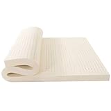 Naturlatex-Matratze, 200 x 180 cm, kühlendes Gel infundiert, Memory-Schaum-Topper, Bewegungsisolierung, Linderung von Rückenschmerzen, atmungsaktiv und komfortable Schlaflösung