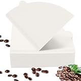 Abeillo Kaffee Filterpapier Ersatzfilter, 100 Stück Rund Kaffeefilterpapier - V60 Filter 02 Kaffeefilter, Coffee Papierfilter, Filtertüten für Handfilter von Kaffeemaschine (Weiß)