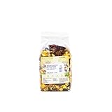 Obstsalat für Nagetiere, Getrocknetes Obst Nager, Bananenchips, Apfelchips, Mango, Ananas, Birne, Kaninchenfutter Getreidefrei, Meerschweinchen, Chinchilla, Hamster und Kaninchen Leckerlies