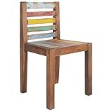 ULUYYUC Dining Chair Esstisch Stühle Küchenstühle Stuhl Schminktisch - Esszimmerstühle 6 STK. Altholz Massiv für Schlafzimmer Speisesaal Büro Wohnstube