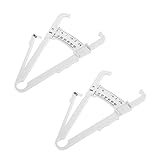 PACKOVE 2 Stück Teiliges Fettmessgerät für Präzise Körperfettmessung Hautfaltenmessschieber mit für Messen und Auswertung Körperzusammensetzung