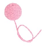 Abaodam Cat Toy Balls mit Glocken Interaktive Sisal Seil Spielzeuge für Katzen und Kätzchen Ersatzball für Kratzbaum Fuzzy Katzenspielzeug für Drinnen