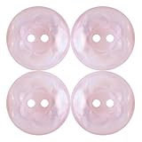 Vayliro Runde Bunt Knöpfe mit 2 Löchern Kunstharz-Knöpfe zum basteln Bastelknöpfe Harzknöpfe Kinderknöpfe Dekorative Knöpfe Nähknöpfe für Scrapbooking Kleider Nähen DIY Handwerk,50 Stück,Rosa,11.5mm