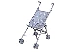 KNORRTOYS.COM 12640 Puppenbuggy SIM-Royal Grey, grau, 42 x 27 x 55 cm