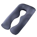 Körperkissen, U-förmiges Ganzkörperkissen für Seitenschläfer, Flexibles Schwangerschaftskissen, Pflegeleichtes Körperkissen für Erwachsene, Für Seitenschläfer