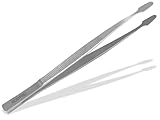 Briefmarken Pinzette Gerade Abgerundete Schaufeln Briefmarkenpinzette Philatelie-Pinzette Edelstahl Universal Pinzette 10,5 cm Sammler Werkzeug Modellbau Hobby Feinmechanik