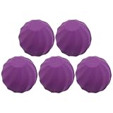 Mipcase Leere Kugelförmige Lipgloss Tuben mit Applikator Nachfüllbare Lippenbalsam Kasten Tragbare Lippenpflegebehälter für Unterwegs Violett