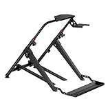 Ranqer Racing Wheel Stand Pro Lenkradständer - für Logitech und Thrustmaster - Höhe und Winkel einstellbar - Kompatibel mit den meisten Lenkrädern, Pedalen und Schaltknüppeln - aus Stahl - Schwarz