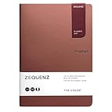 Zequenz The Color Notizbuch, Terra, A5, liniert, 200 Seiten, weicher Einband, 14,8 x 21 cm, 80 g/m², cremefarbenes Papier, 360 Grad zu öffnen, flexibel, aufrollbar, zum Schreiben, Skizzieren,