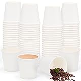 Kleemeiero 200 Stück Espresso Pappbecher 50ml Portionsbecher Kaffeebecher Heiße und Kalte Getränke-Trinkbecher Partybeche Papierbecher kleine Badezimmer-Mundspülbecher für Kaffee Wasser Getränke