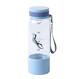 Koieam Sportwasserflasche mit Griff, 480 ml, auslaufsicher, tragbare Trinkflasche für Reisen, Fitness, Büro, Schule