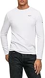 Pepe Jeans Herren Original Basic 2 Long N T-shirt, Weiß (White), M