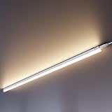 ledscom.de LED Unterbau-Leuchten Rigel, 2-adrig, 113cm, je 1670lm, warmweiß, 2er Set