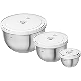 ZWILLING Fresh & Save Bowls Vakuumschüssel-Set, Edelstahl, 3-teilig