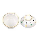 GLEAVI Keramik Eintopfdeckel Lebensmittelbehälter Suppenschüssel Küchenhelfer Behälter Mit Deckel Kochsuppentopf Porzellan Suppentopf Kücheneintopf Schüsseln Für Die Küche