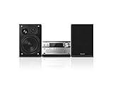 Panasonic SC-PMX94EG-S Micro HiFi System (120 W RMS, Digital DAB+, CD, UKW , Bluetooth, USB, AUX) silber, Einheitsgröße