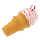 Hemobllo Eismodell simuliertes Eiswaffel Tell dir vor, Spiel zu, gefälschte Eiswaffel Stellen Sie Sich Eistüten vor Faux Food PVC