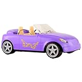 Dream Ella 578116EUC Jouet Pour Enfants MGA's Car Cruiser-Cabriolet für Zwei 29 cm Modepuppen-Inklusive Sicherheitsgurte, Spiegel und bewegliche Räder-Für Kinder ab 3 Jahren, Lila, one Size